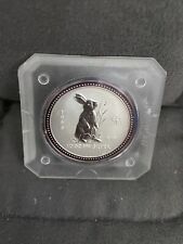 50 Cents Arg Australia 1/2oz 1999 Lunar Anno Del Coniglio Rabbit