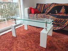 Tavolino da salotto moderno, bianco, Crystal, Mondo Convenienza, 100x60x42