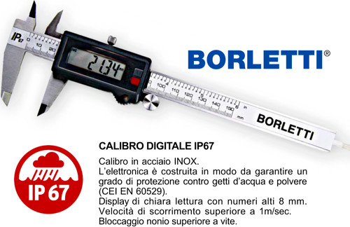 Calibro digitale acciaio - digitale, inox