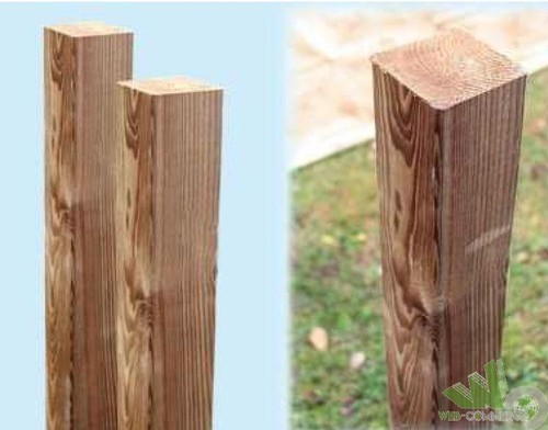 Palo legno impregnato - palo, h