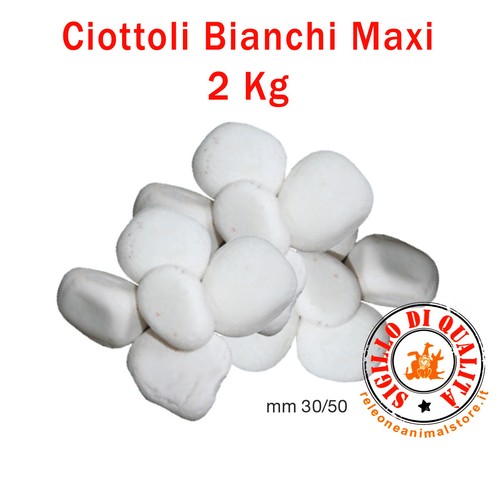 Ciottoli bianchi maxi acquario - bianchi,