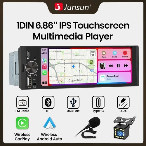 Autoradio din mp5 - autoradio, 6.86"