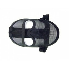 MASCHERA IN RETE PER VISO NECESSITA DI OCCHIALI NERA 