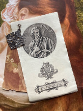 RARO LOTTO CONFRATERNITE con CROCE DI GERUSALEMME IN ARGENTO STERLING: primi '900!!!