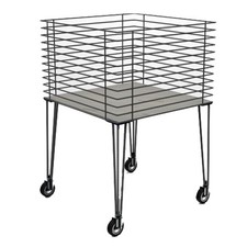 CESTA ALTA CON RUOTE STRUTTURA