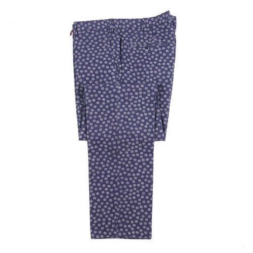 Roda pantalone cotone blu - pantalone,