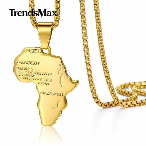 Collana ciondolo mappa - collana,