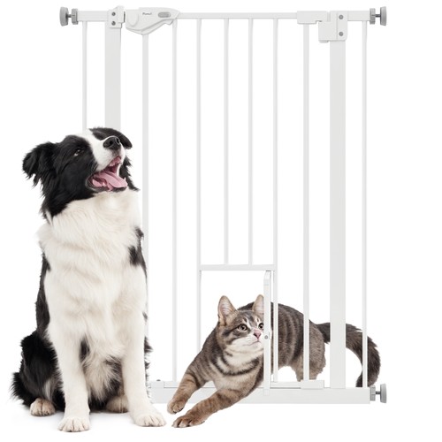 Cancelletto per cani con porta - con,
