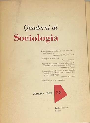 Quaderni sociologia autunno - quaderni,