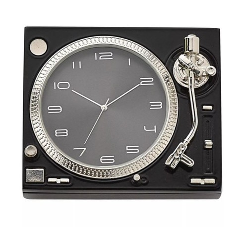 Miniature clock black record - miniature,