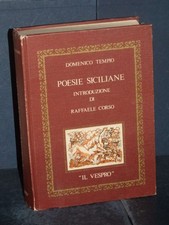 Domenico Tempio - Poesie siciliane (Tirelli, Catania 1926) - Il Vespro - 1978