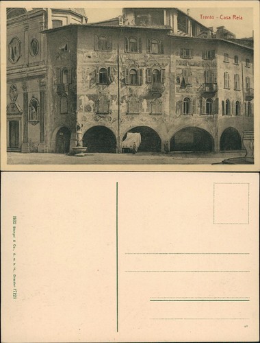 Cartolina trento casa - trento,