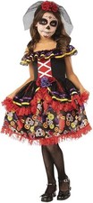 Rubies Costume Catrina Bambina Giorno Dei Morti Día de Muertos Vestito Halloween