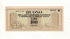100 LIRE BUONO SOTTOSCRIZIONE