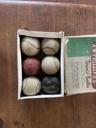 Palline tennis vintage x6 - tennis,