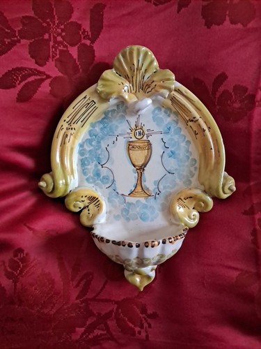 Acquasantiera ceramica - acquasantiera,