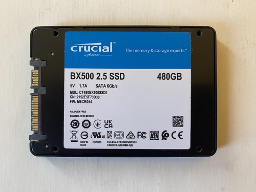 Ssd crucial bx500 480gb - ssd,