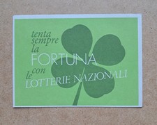 Cartolina lotteria 1982 1985 - lotteria, (1982/1985