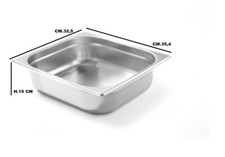 BACINELLA GN 2/3 INOX H.15