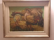 Quadro con scena campestre di