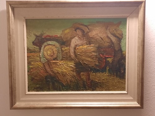 Quadro con scena - campestre, di