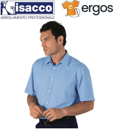 Isacco camicia unisex azzurra - isacco,