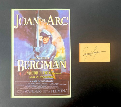Ingrid bergman hand signed - ingrid,