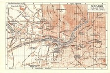 Carta geografica antica MERANO
