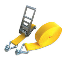 Cinghia di Tensione 10000 kg 2 Pezzi 15 m con Gancio Cinghia di Ancoraggio Cinghia a Cricchetto 10t 