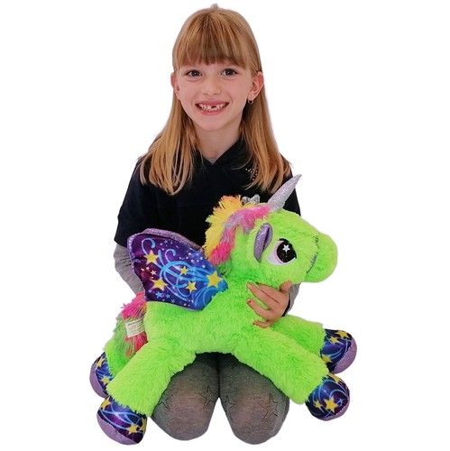 Peluche unicorno verde 50cm - verde,