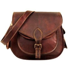 Borsa pelle vintage tracolla