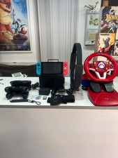 Console Nintendo Switch HAC-001 Nera Pad Neon Rosso Blu Usata.Super accessoriata