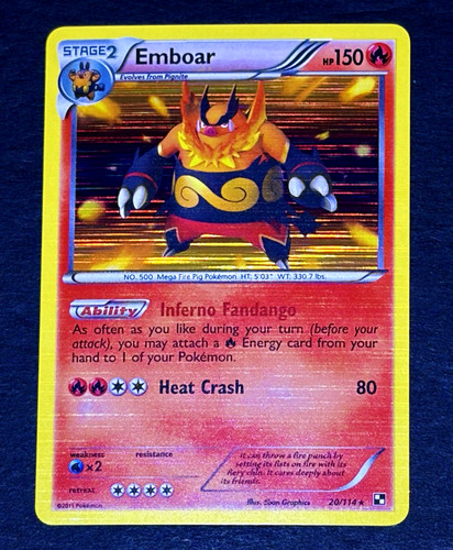 Pokemon emboar 2011 set base - 2011,