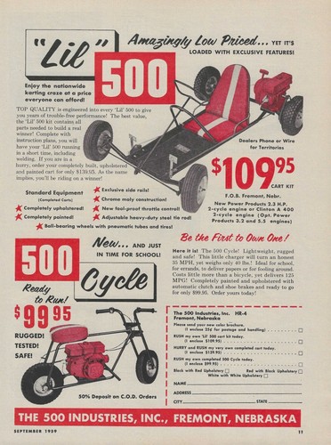 1959 lil kart 500 - go,