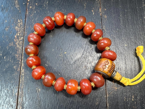 Bracciale vintage agata - vintage, rossa