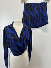 Zara 2 Pc Mini Skirt Crop Top