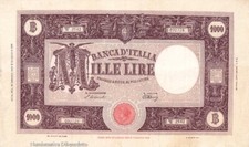 Repubblica - 1000 Lire Grande "M" dis. Barbetti  (B.I.)  18-01-1947  Periziata