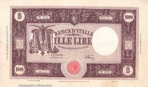 Repubblica 1000 lire grande - 1000,
