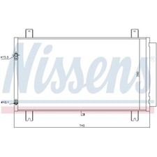 Condensatore Climatizzatore Con Asciugatrice NISSENS Per Mitsubishi Grandis NA_W