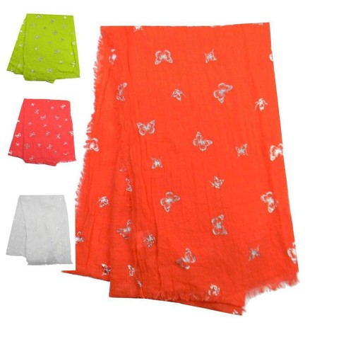 Sciarpa donna con farfalle