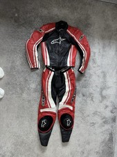 Alpinestars Tuta Donna 2 Pezzi Pelle Giacca Pantaloni Eu 44 Us 8 UK 10/12