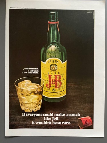 1969 raro scotch whisky - j&b,
