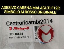 ADESIVO CARENA SCUDO MALAGUTI F12R ORIGINALE  CARENA ANTERIORE SIMBOLO M ROSSO 
