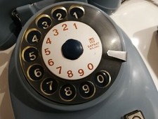 Telefono vintage Safnat. MILANO BACHELITE AZZURRO a DISCO PARI AL NUOVO 