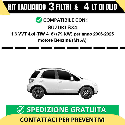 Tagliando per suzuki sx4 6 - tagliando,