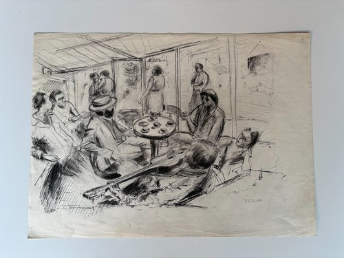 Disegno eros pellini scena - di,