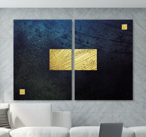 Quadro moderno astratto blu - quadro,
