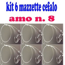 mazzetta pesca cefalo lenza amettiera ciuffo innesco pasta pastella cefali amo 8
