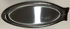Vassoio Da Portata In Pesce Acciaio Inox 18/10 Misura 65X22.5 Made In Italy