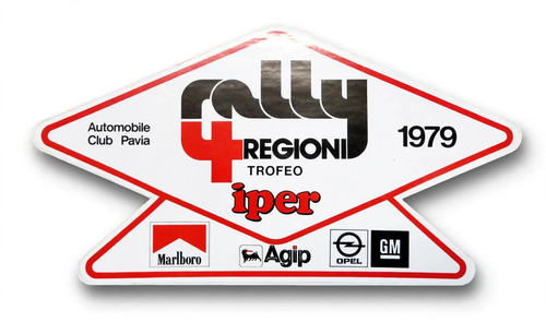 Adesivo vintage rally 4 - adesivo,